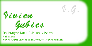 vivien gubics business card